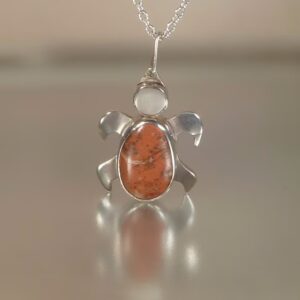 Tortue Luth - Nérites - Pendentif by Cloquille